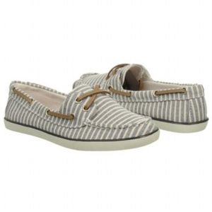 ROCK & CANDY Boatie Striped Loafers